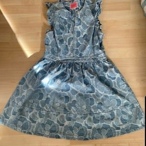 Kate Spade abstract peony denim dress